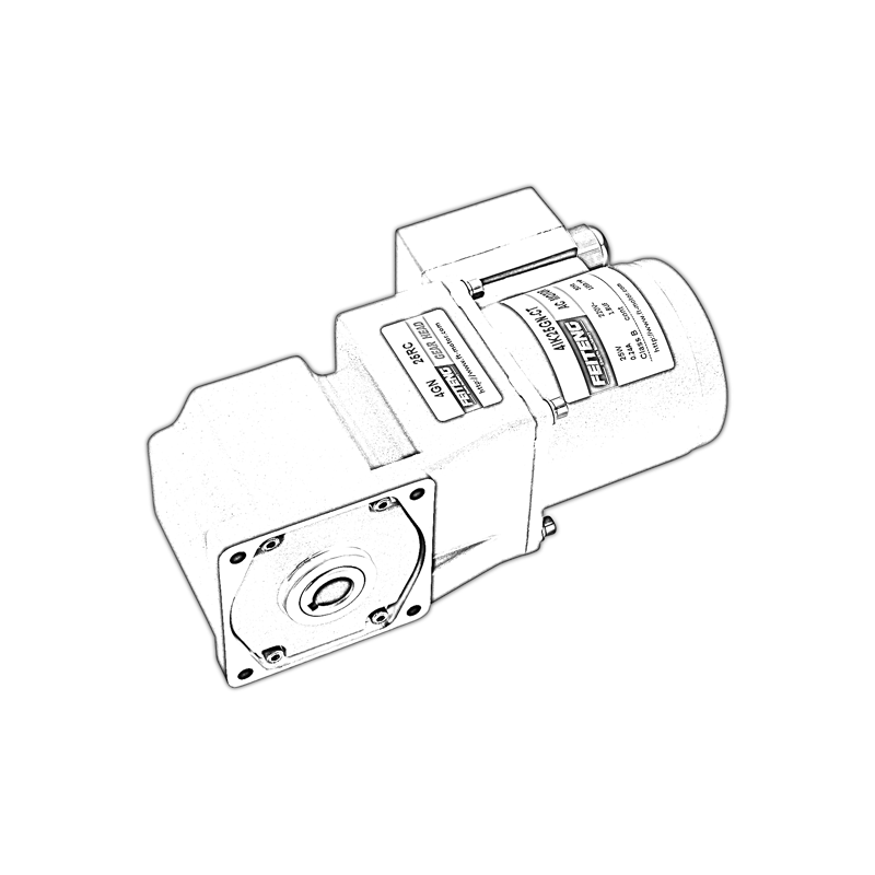 Right angle reduction motor